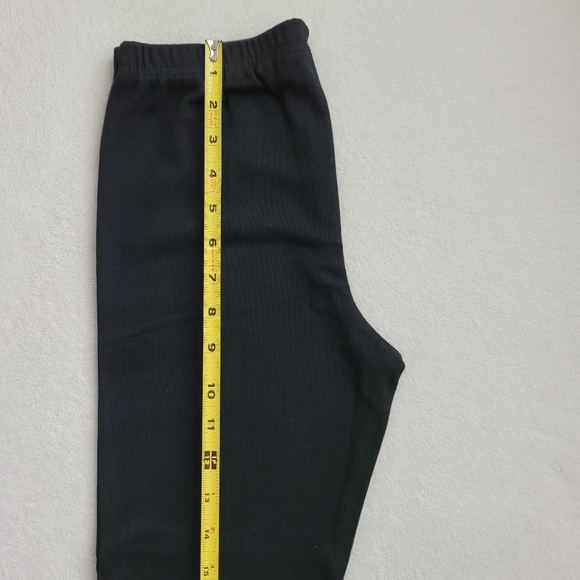 Y2K High Waist Cropped Leggings NWOT black | G.W. Sport - Picture 7 of 11